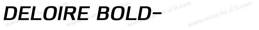 Deloire Bold字体转换